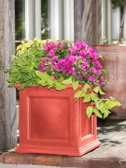 Fairfield Self-Watering Square Planter, 20” X 20” -Garden Care Shop 39 618 08477 tif