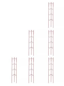 Stacking Tomato Ladders, Set Of 6 -Garden Care Shop 40309 Red stacking tomato ladders set of 6 red tif