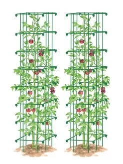 Tomato Towers, Set Of 2 -Garden Care Shop 8587041 0006 GRN tif