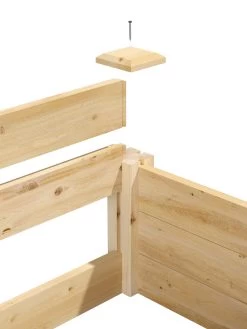 Tall 2-Tier Pine Raised Garden Bed, 4'x12' -Garden Care Shop 8588181 04v 2