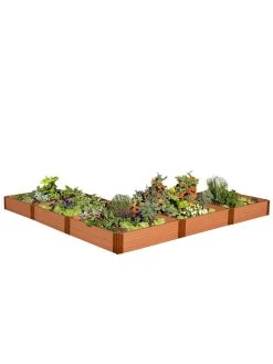 L-Shaped Composite Raised Bed, 12'x12' With 1" Boards -Garden Care Shop 8588254 04v