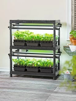 Stack-n-Grow Lights - Base Unit -Garden Care Shop 8590139 001E Stack N Grow 2 Tier Light System tif 1