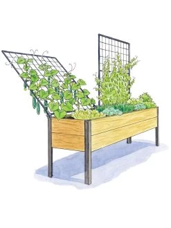 Space-Maker Pivoting Trellis, 8' -Garden Care Shop 8590367 SMTrellis 8ft tif 1
