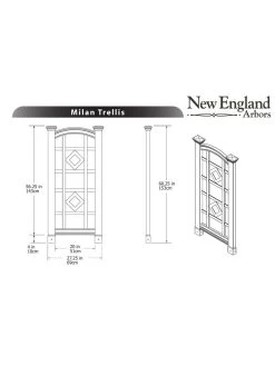 Milan Vinyl Trellis -Garden Care Shop 8593936 03v