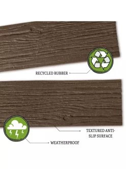 Recycled Rubber Railroad Tie Stepping Stone -Garden Care Shop 8594281 3