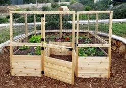 Garden In A Box Cedar Raised Bed With Deer Fence, 8' X 8' 9 Garden In A Box Cedar Raised Bed With Deer Fence, 8' X 8' -Garden Care Shop 8595875 06V tif