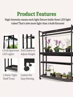 LED SunLite® High Intensity 2-Tier Garden 16 LED SunLite® High Intensity 2-Tier Garden -Garden Care Shop 8596023 4