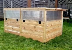 Garden In A Box Cedar Raised Bed With Greenhouse, 3' X 6' -Garden Care Shop 8597082 05V tif