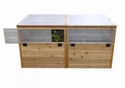 Garden In A Box Cedar Raised Bed With Greenhouse, 3' X 6' -Garden Care Shop 8597082 06V tif