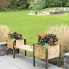 Elevated Cedar Planter Bench Kit, Natural, 90" -Garden Care Shop 8597992 9634 tif
