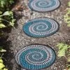 Swirl Stepping Stone -Garden Care Shop 8598248 8030 mosiac swirl recycked rubber tepping stone tif