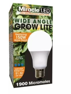 Miracle LED Corded 4-Socket Grow Light Kit With Bulbs, Full Spectrum And Red -Garden Care Shop 8599032 02V tif