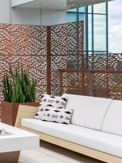 Veradek 2-Panel Privacy Screen Set, Flowleaf 12 Veradek 2-Panel Privacy Screen Set, Flowleaf -Garden Care Shop 8599212 06V tif