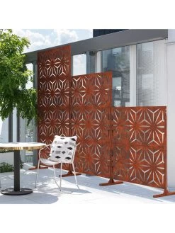 Veradek 2-Panel Privacy Screen Set, Star -Garden Care Shop 8599214 04v