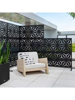 Veradek 2-Panel Privacy Screen Set, Star -Garden Care Shop 8599214 09v