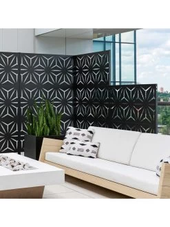 Veradek 2-Panel Privacy Screen Set, Star -Garden Care Shop 8599214 10v