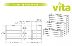 Cascading Keyhole Garden Bed -Garden Care Shop 8599294 04V tif
