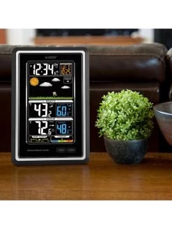La Crosse Wireless Vertical Color Forecast Station -Garden Care Shop 8599462 02v