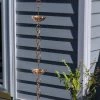 Umbrella Pure Copper Rain Chain, 8.5' 1 Umbrella Pure Copper Rain Chain, 8.5' -Garden Care Shop 8600208 01v umbrella pure copper rain chain 8 foot