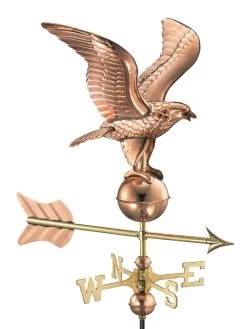 Eagle Cottage Copper Weathervane With Roof Mount -Garden Care Shop 8600278 04v