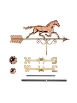 Galloping Horse Copper Weathervane -Garden Care Shop 8600346 04v