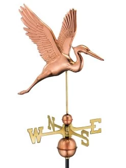 Garden Care Shop -Garden Care Shop 8600374 03v graceful blue heron weathervane copper