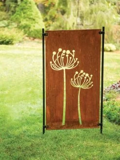 Queen Anne's Lace Corten Steel Screen -Garden Care Shop 8609526 00526 tif