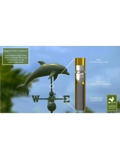 Dolphin Weathervane 7 Dolphin Weathervane -Garden Care Shop 8610227 03v