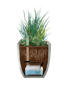 Self-Watering LavaStone® Modern Rectangle -Garden Care Shop 8610250 SWInsert art 8inSq tif 1