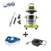 Sun Joe 24V-WDV6000 24-Volt ION+ Cordless Portable Stainless Steel Wet/Dry Vacuum Kit | 5.3 Gal | W/ 4.0-Ah Battery And Charger -Garden Care Shop 8610658 01v sun joe cordless wet dry vacuum kit