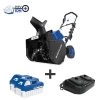 Snow Joe 24V-X2-SB18 48-Volt ION+ Cordless Snow Blower Kit | 18-Inch | W/ 2 X 4.0-Ah Batteries And Charger 1 Snow Joe 24V-X2-SB18 48-Volt ION+ Cordless Snow Blower Kit | 18-Inch | W/ 2 X 4.0-Ah Batteries And Charger -Garden Care Shop 8610667 01v snow joe cordless snow blower kit