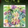 Succulent Blooms Outdoor Wall Art -Garden Care Shop 8610722 02v succulent blooms outdoor wall art