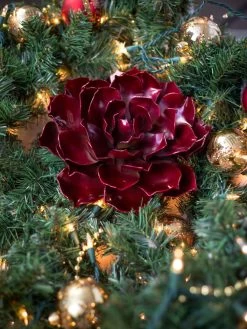 Desert Steel Ruby Rose Succulent Sculpture, Small 7 Desert Steel Ruby Rose Succulent Sculpture, Small -Garden Care Shop 8610767 02v