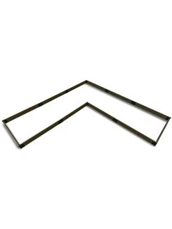 L-Shaped Composite Raised Bed, 12'x12' With 1" Boards -Garden Care Shop 8611162 02v l shaped raised garden beds 12 x 12 with 1 inch boards uptown brown