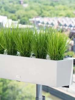 Veradek Metallic Series Railing Planters -Garden Care Shop 8611610 22v veradek metallic series railing planter