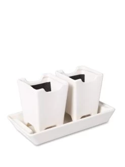 Stoneware Self-Watering Windowsill Planters, Set Of 2 -Garden Care Shop 8611890 5658 tif