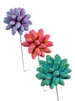 Dahlia Flower Garden Stakes Set -Garden Care Shop 8612055 5955 tif