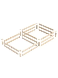 2-Tier Pine Raised Garden Bed, 4'x8' -Garden Care Shop 8612253 01v