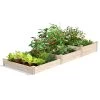 3-Tier Pine Raised Garden Bed, 4'x12' -Garden Care Shop 8612254 02v 3 tier pine raised garden bed 4x12 feet