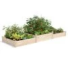 Tall 2-Tier Pine Raised Garden Bed, 4'x12' -Garden Care Shop 8612258 02v tall 2 tier pine raised garden bed 4x12 feet