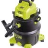 Sun Joe® 12-Gal 1200W 6.5 Pk HP Wet/Dry Shop Vac, HEPA Filtration, Wheeled W/Attachments -Garden Care Shop 8612523 01v sun joe 12 gal 1200w hp wet dry shop hep vac swd12000