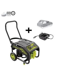 Sun Joe® 4,100/3,300-Running Watt Propane Powered Portable Generator W/24VBattery Starter -Garden Care Shop 8612525 01v