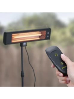 Sun Joe® 1500W Elec. Infrared OD Patio Heater, Adjust Ht. Range, W/Wall Bracket & Cover -Garden Care Shop 8612532 07v