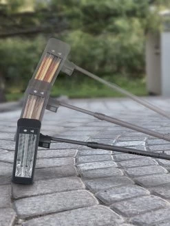 Sun Joe® 1500W Elec. Infrared OD Patio Heater, Adjust Ht. Range, W/Wall Bracket & Cover -Garden Care Shop 8612532 08v