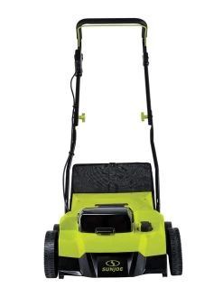 Sun Joe® 48V ION+ Cordless 15-Inch 5-Position Walk-Behind Lawn Dethatcher -Garden Care Shop 8612541 08v
