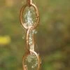 Single Link Pure Copper Rain Chain, 8.5' -Garden Care Shop 8612745 01v single link pure copper rain chain
