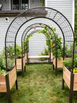 2ā X 4ā Arch Trellis For Planter Boxes