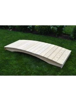 Plank Garden Bridge Unfinished 3' X 10' -Garden Care Shop 8613097 02v