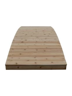 Plank Garden Bridge Unfinished 4' X 8' -Garden Care Shop 8613127 04v
