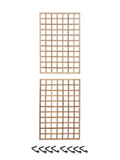 Bamboo Wall Trellis, 45" X 30", Set Of Two 8 Bamboo Wall Trellis, 45" X 30", Set Of Two -Garden Care Shop 8613149 0041